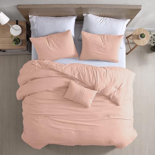 Image of Modern Threads - Comforter Set - Down Alternative Brushed Microfiber - Elegant All Season Bedspread Set - Includes Comforter, Shams, & Decorative Pillow - Luxurious Bedding - Peony Silver, Queen