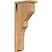 Ekena Millwork COR06X12X28MON01SWR 5 1/2"W x 12"D x 28"H Monterey Smooth Corbel w/Backplate, Western Red Cedar