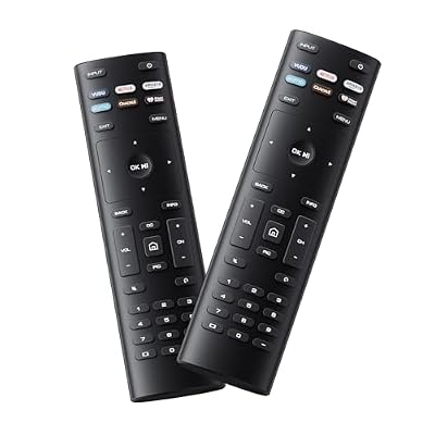 2 Pack Remote XRT136 for VIZIO Smart TV, FlyCoco Universal Replacement Remote Control Compatible with VIZIO 4K HD UHD HDR LED LCD Smart TVs,with Six Shortcut App Buttons