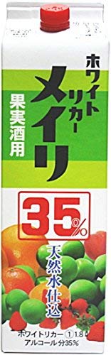 Amazon.co.jp: ［焼酎甲類］35度 ホワイトリカー メイリ 1．8L