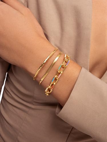 Bracelet Link Rainbow Enamel Singularu le cadeau idéal pour elle - 6
