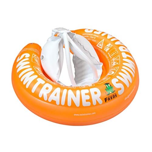 FREDS SWIM ACADEMY Swimtrainer Classic Orange - Para niños de 2 a 6 años, ayuda de natación para desarrollar la coordinación de los movimientos de brazos y piernas, para principiantes y avanzados
