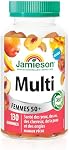 Jamieson Multivitamin Gummies for Women 50+ Peach-Mango, Supports Immune Health, Eye Support, Healthy Hair, Skin, Nails, Energy Production, Vegetarian, Non-GMO, No Gluten, No Lactose, No Artificial Colours or Flavours, 130 Count