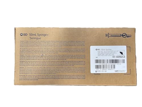 Box of 40 New BD 309653 LUER-LOK TIP 60ML Syringe D613913