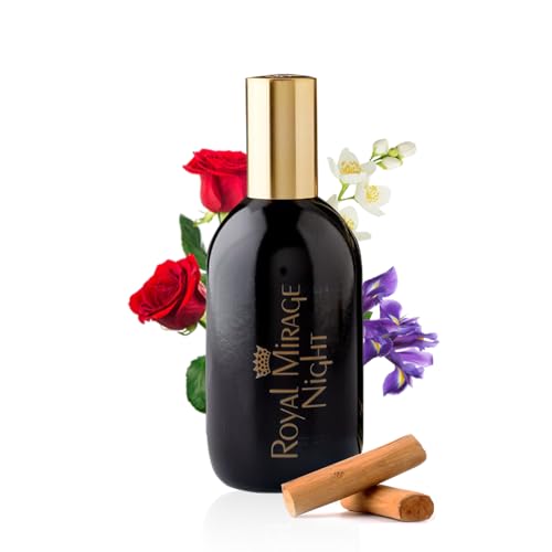Image of Royal Mirage Night Eau De Cologne for Men | Long-Lasting Perfume | Refined Nocturnal Fragrance | Fresh Greens, Floral & Musky Depth | Evening Versatility | Perfume for Man | 120ml
