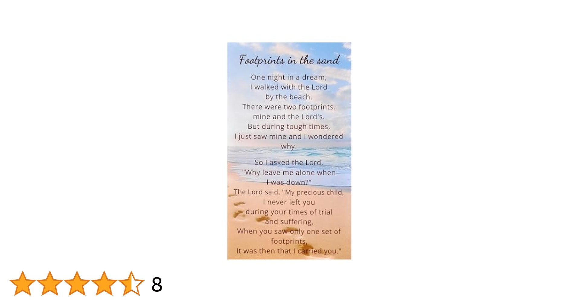 Amazon.com: Footprints Poem Card - Inspirational Footprints in The Sand Card - Footprint Prayer Cards, Small Bible Bookmark Set of 25 Items : Office Products amazon-com-footprints-poem-card-inspirational-footprints-in-the-sand-card-footprint-prayer-cards-small-bible-bookmark-set-of-25-items-office-products