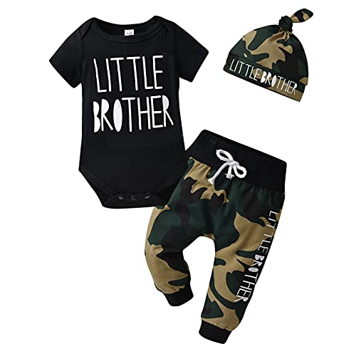 Image of KuKitty Newborn Infant Baby Boy Clothes Long Sleeve Romper + Pants + Hat 3PCS Outfits Set