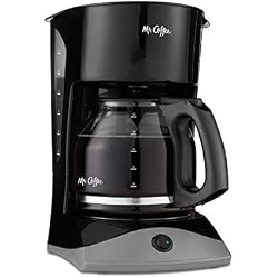 1 of Mr. Coffee Black Coffee Maker, 12 Cups, with Auto Pause and Glass Carafe, Perfect for Home and Office Use