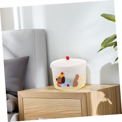 Rangement de corde de coton pour chiot et panier de jouet pour chien