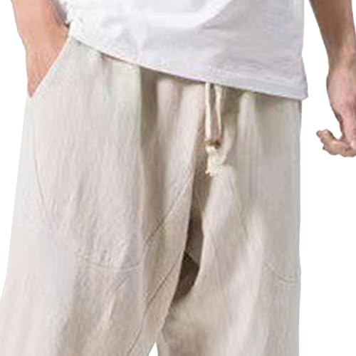 Pantalones Capri Casual para Hombre 3/4 con Cintura Ajustable miniatura 4