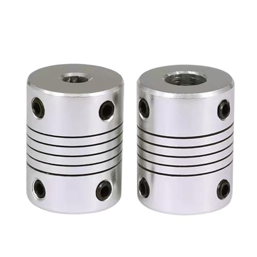 Rigid coupling,Stainless steel rigid coupling 1pcs D19L25 Aluminium Flexible Shaft Coupling CNC Stepper Motor Coupler Encoders Engraving Machine(6x10)