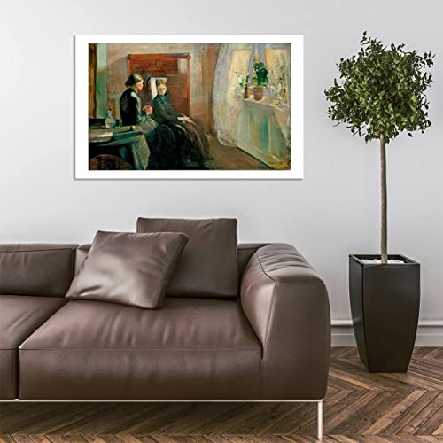 Affiche encadrée Printemps d'Edvard Munch format medium avec finition semi-gloss - 5