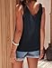 Vossmi Camiseta Sin Mangas Mujer Top Color Sólido Cuello en V Tank Tops Camisole Blusa Shirt Casual Elegante Chaleco de Satén para Mujer Imagen de Vossmi Camiseta Sin Mangas Mujer Top Color Sólido Cuello en V Tank Tops Camisole Blusa Shirt Casual Elegante Chaleco de Satén para Mujer