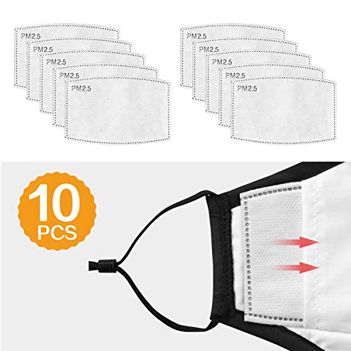 【UPGRATED】10PCS PM - 2.5 Masks Filter Cartridge, 5 Layers Anti Haze Dust Proof