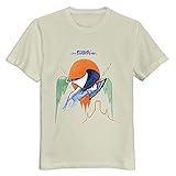 NEOLBOOS Men's Eagles On The Border Street Style Short Sleeve T Shirt XS Natural