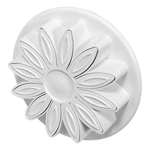 PME SD613 Emporte Pièce à Poussoir Tournesol, Plastique, Blanc, 5 x 5 x 5 cmSD613