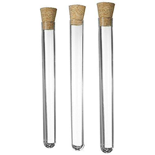 VIDOO 10/30Pcs 150 X 16Mm 20Ml Transparente Pp Reagenzgläser Mit Kork Stopper- 30Pcs