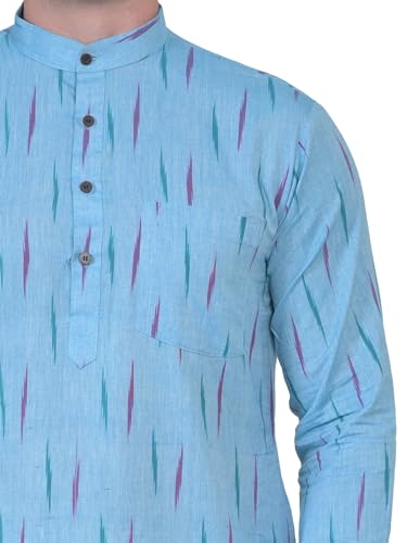 Kurta homme coton ample contre la chaleur robe indienne légère - 4