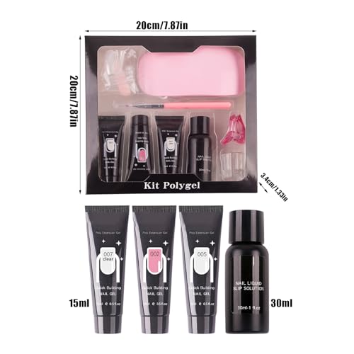 Kit Gel Poly pour Ongles la solution pour manucure à domicile - 6