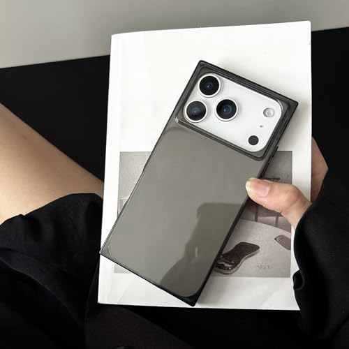 Coque de luxe pour iPhone 14 Pro rectangulaire souple finition haut de gamme effet glaçon