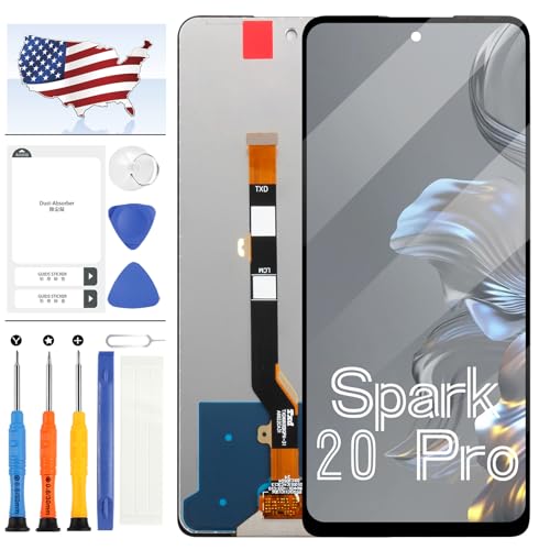 Écran LCD Tecno Spark 20 Pro KJ6 idéal pour réparer soi-même son smartphone endommagé à la maison
