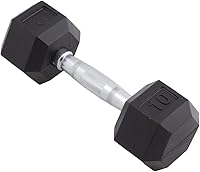 Vista 19 de Body Sport Mancuerna hexagonal con revestimiento de goma, individual – Mancuernas para ejercicios – Equipo de entrenamiento de fuerza – Accesorios