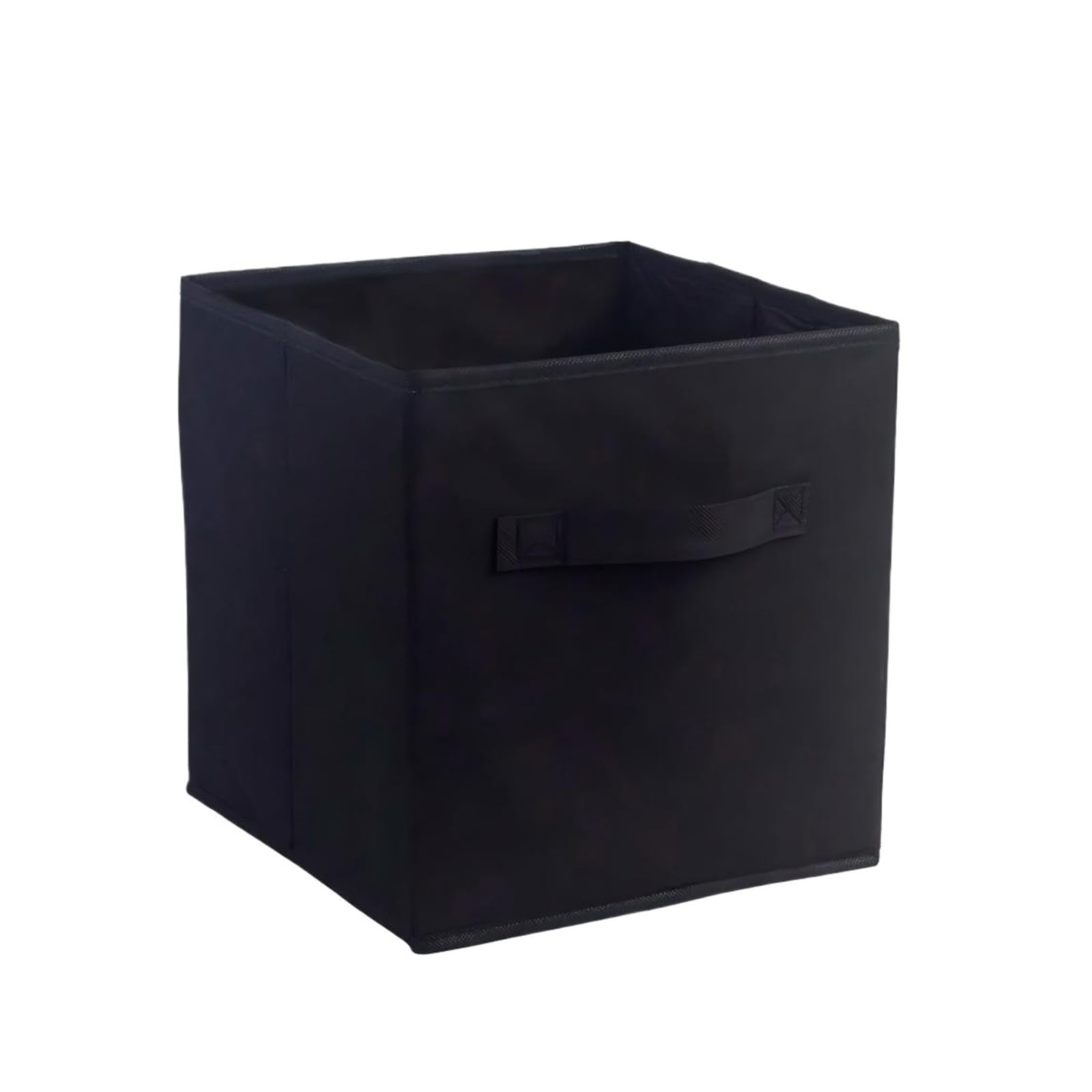 collapsible fabric storage cube 1/2/4Pcs Heavy Duty Storage Cubes Collapsible Organizer Bins for Shelves Closet Baskets for Clothes Blankets11inches(Black,1Pack)