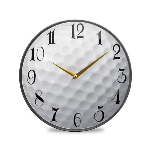 Golf Ball Acrylic Silent Wall Clock