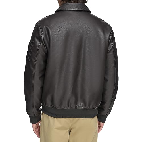 Image of Tommy Hilfiger Adaptive Men's Tommy Hilfiger Men's Smooth Lamb Touch Faux Leather Unfilled Bomber