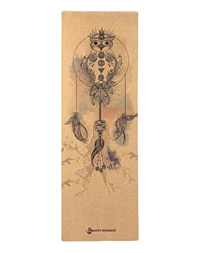 Shakti Warrior Satya Pro Cork Yoga Mat - Artist Designed, Premium...