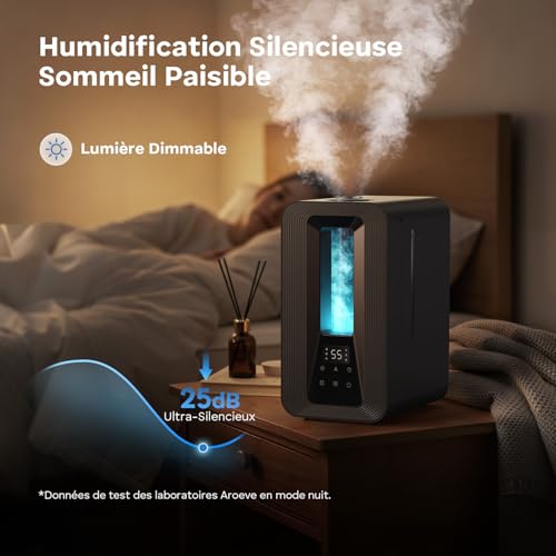 Humidificateur d'air pour plantes et bébé avec diffuseur d'arômes