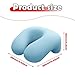 predolo Desk Napping Pillow Headrest Multifunction Lightweight Breathable Memory Foam Office Sleeping Pillow for Car School Office, Light Blue
