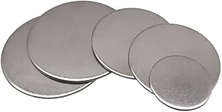 Stainless Steel Round Plate, Diameter 6/6.4/7/8/9/10/11/12mm Circular Sheet Disc, Thickness 1mm 1.8mm Round Disk (Size : 6mmx1mm(50pcs))