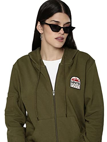 Image of Levi's Women's Cotton Hooded Neck Sweatshirt