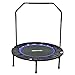 RBH Fitness-Trampolin, 40-Zoll-zusammenklappbares kleines Fitness-Trampolin, Indoor-Erwachsenentrampolin mit Griffen - Übungs-Aerobic-Trainer (mit 150 kg)