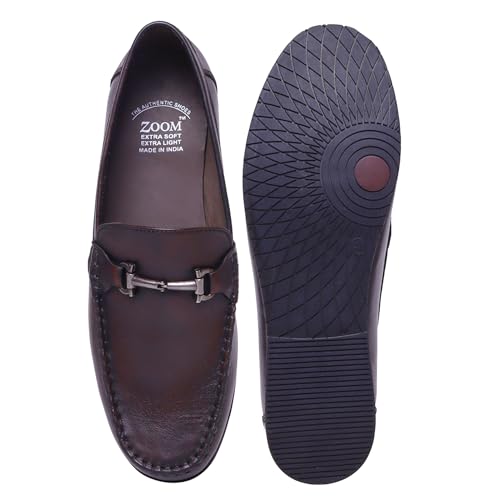Image of Zoom Shoes Leather Shoes for Men | Super Comfortable with Cushioned Insole Formal /Loafer Shoes for Adult A-11201