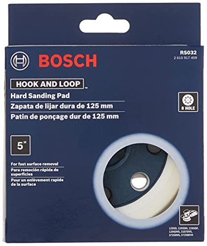 Bosch Rs032 8-Hole Hook & Loop Hard Backing Pad #TOP4