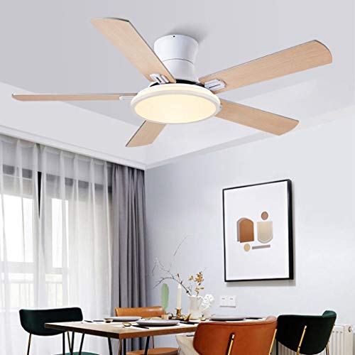 Deckenventilator Mit Beleuchtung,Einstellbare Farbe Und Geschwindigkeit Modernes Deckenventilatorlicht Haushaltslicht Wohnzimmer Esszimmer Led-Deckenventilator Mit Fernbedienung Cover
