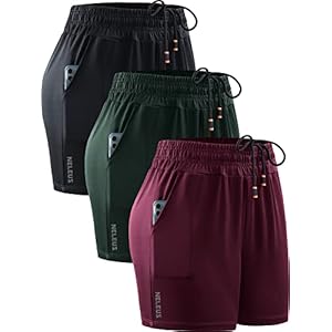 NELEUS Women’s Lightweight Running Shorts Workout Athletic Short for Yoga with Pocket