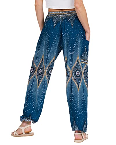 Lofbaz Harem Pants for Women Yoga Boho Hippie Clothing Womens Palazzo Bohemian Pajama Trousers Beach Indian Gypsy Genie Clothes