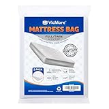 VICMORE Heavy Duty Mattress Bags 2-Pack - 4 Mil Plastic Covers for Moving & Storage, Waterproof, Tear-Resistant Protector Fits Twin XL/Full XL Mattress & Box Spring (Odorless, Recyclable) - Image 1