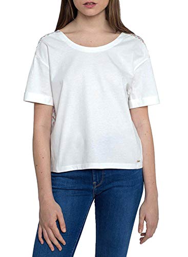 Pepe Jeans Débardeur coupe ajustée blanc femme XS anti-déformation