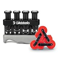 BUILD STRENGTH AND DEXTERITY – Develop and maintain strength and dexterity in your fingers, hands and forearms. The ergonomic design and over molded finger pads and grip help make your conditioning workouts comfortable CUSTOMIZED TENSION - Varigrip a...