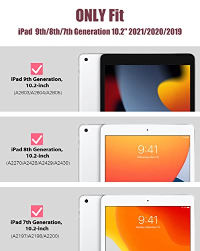 TiMOVO Case for iPad 9th Generation 2021/iPad 8th Generation 2020/iPad 7th Generation 2019 10.2 inch with Pencil Holder - Image 2