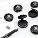 6 Pack Black Fingerprint Ink Pad, Premium Thumbprint Ink Pads for Notary Supplies, Identification, Security ID & Law Enforcement.
