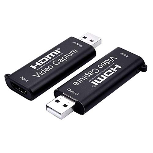 Video Record Card, Game Video Capture Dongle for Computer, Live Streaming Adapter HD 1080P USB2.0 HDMI Mini Aluminium Alloy Computer Components
