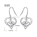 925 Sterling Silver Animal Jewelry Sea Otter Dangle Earrings for Women Otter Lover Gift