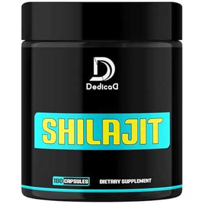 1000Mg Shilajit Capsules - 180 Counts - Shilajit Supplement for Body Balance, Heart, Brain & Immune Health Support - Contains Natural Fulvic, Humic Acid & 85 Others