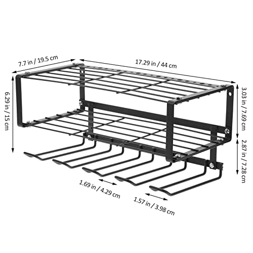 Angoily Tool Storage Rack for Garage Shelf Heavy Duty Shelves for Power Tool Accessories Drill Organizer Wall Mount - Image 3