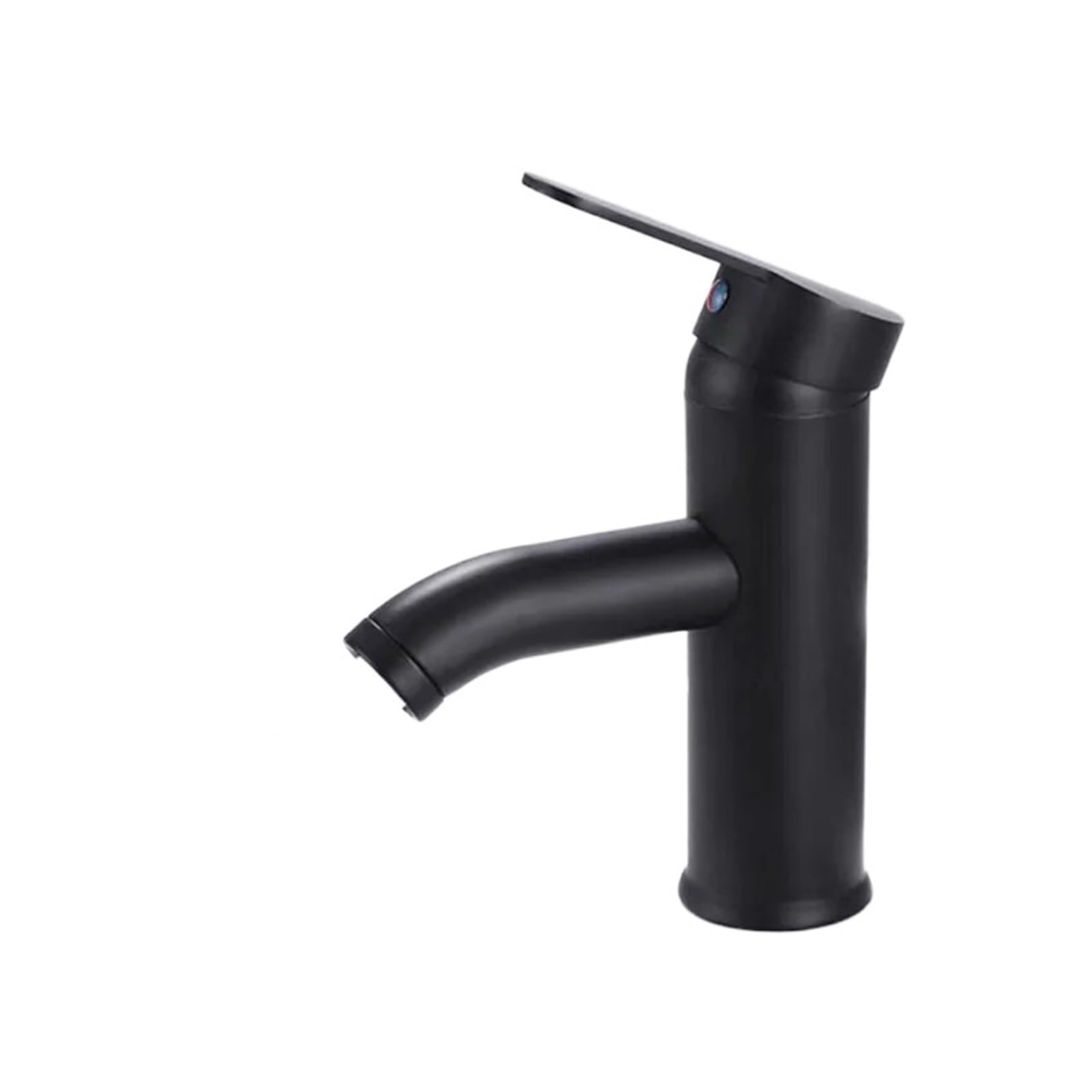 CVFRDD Basin Sink Bathroom Faucet, Deck Mounted Hot Cold Water Basin Mixer Taps, Matte Black Gold Lavatory Sink Tap Crane Toilet Faucet(02 Short)